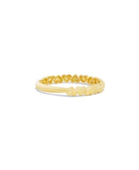 The Lovery Gold Alternating Heart Band 14K Gold
