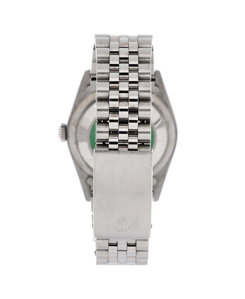 Pre-Owned Rolex Oyster Perpetual Datejust Automatic Watch in Stainless Steel and White Gold with Diamond Markers 36mm