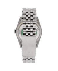 Pre-Owned Rolex Oyster Perpetual Datejust Automatic Watch in Stainless Steel and White Gold with Diamond Markers 36mm