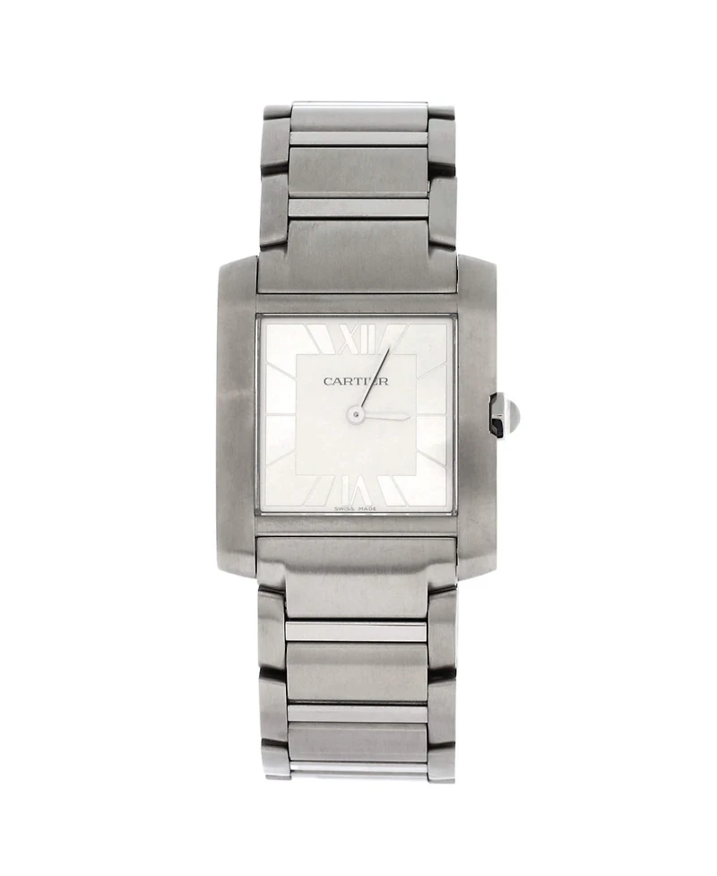 Pre-Owned Cartier Tank Francaise Japan Limited Quartz Watch in Stainless Steel 27mm