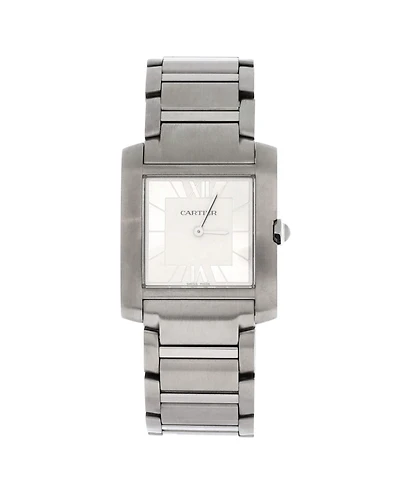 Pre-Owned Cartier Tank Francaise Japan Limited Quartz Watch in Stainless Steel 27mm