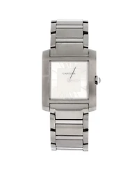 Pre-Owned Cartier Tank Francaise Japan Limited Quartz Watch in Stainless Steel 27mm