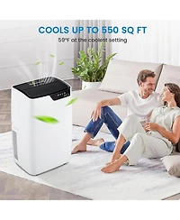 1,200 Btu Portable Air Conditioner - Compact, Lightweight, Efficient Cooling for Small Spaces
