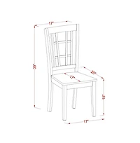 East West Furniture Dining Room Set Buttermilk & Cherry