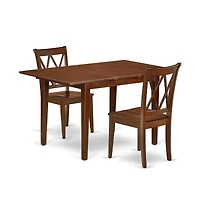 East West Furniture Dining Room Set Mahogany