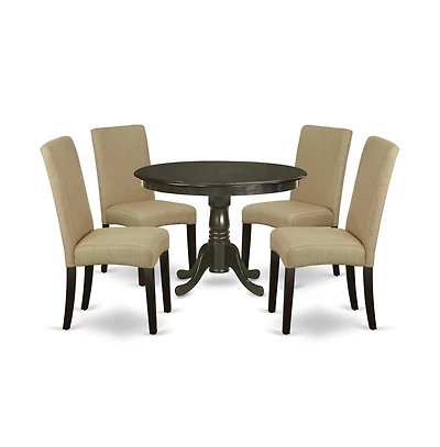 East West Furniture Dining Room Set Cappuccino