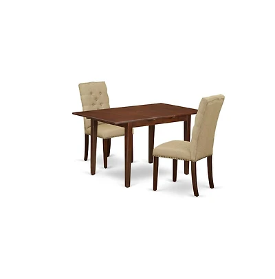 East West Furniture Dining Room Set Mahogany