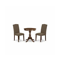 East West Furniture 3-Pc Dining Set