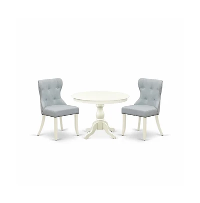 East West Furniture 3 Piece Table Set