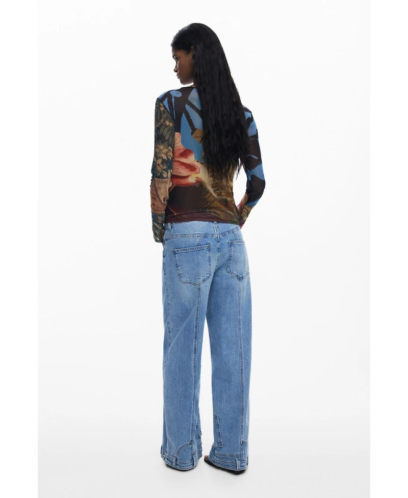 Desigual Women's T-shirt designed by Mr. Christian Lacroix