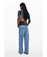 Desigual Women's T-shirt designed by Mr. Christian Lacroix