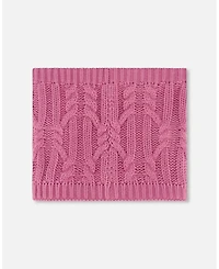 Deux par Girl Lined Winter Neckwarmer Purple - Toddler|Child