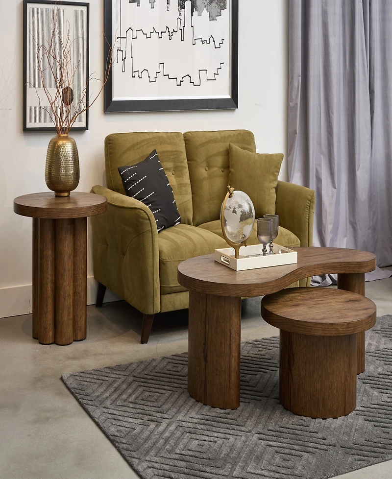 Santa Cruz 20" Wood Bunching Cocktail Table