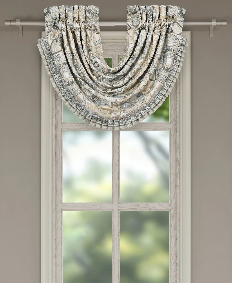 J Queen New York Annabelle Window Waterfall Valance, 33" x 49"