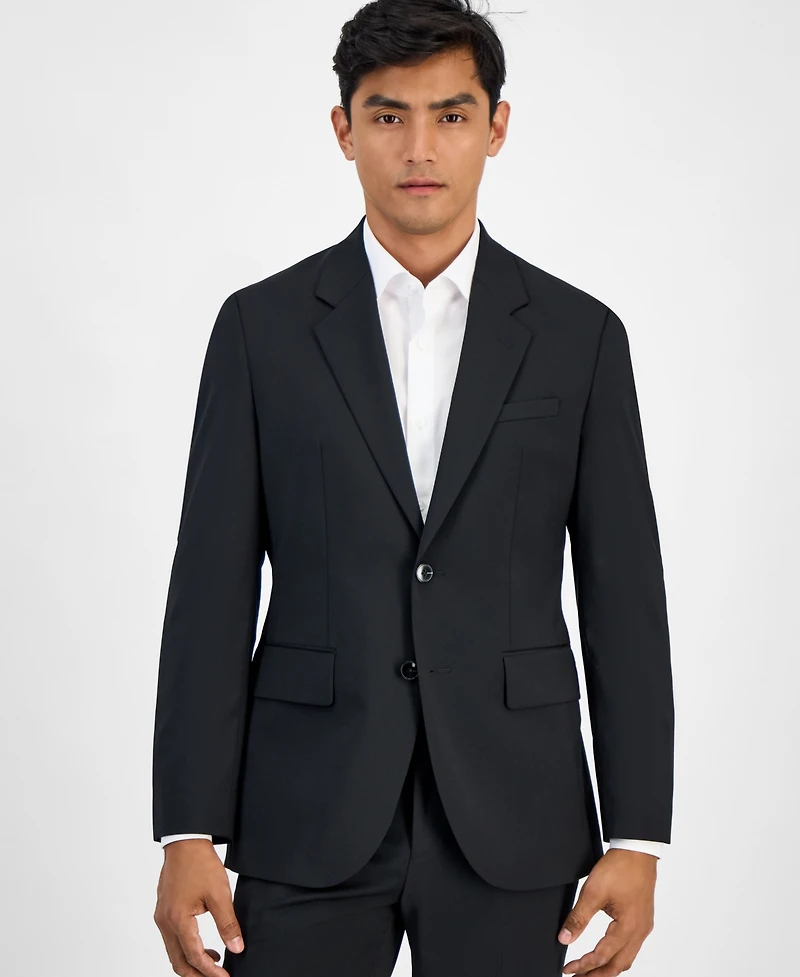 Hugo by Boss Men's Modern-Fit Solid Wool-Blend Suit Separate Jacket