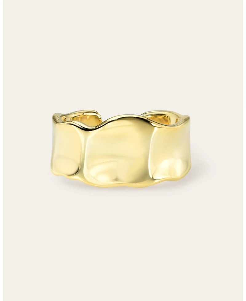 Zoe Lev Large Hammered Ring