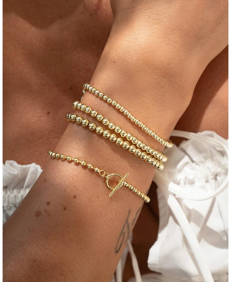 Zoe Lev 3mm Toggle Bead Bracelet