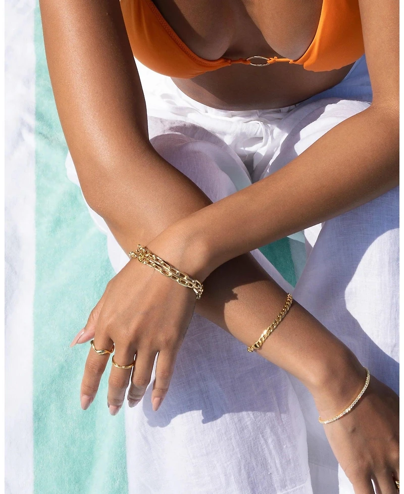 Zoe Lev Large Cuban Link Chain Bracelet