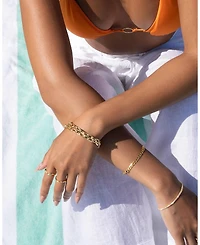 Zoe Lev Large Cuban Link Chain Bracelet