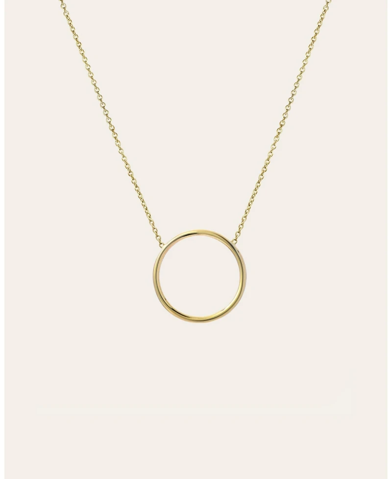Zoe Lev 14k Gold Circle Necklace