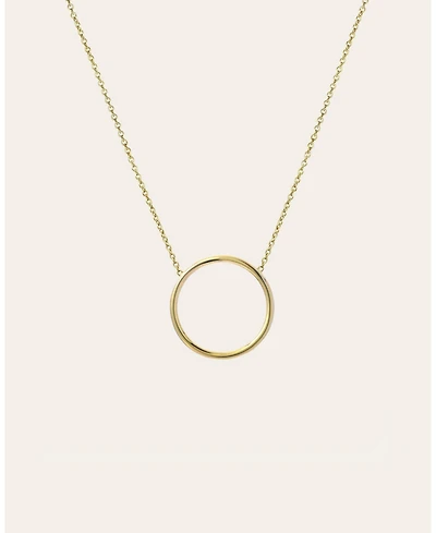Zoe Lev 14k Gold Circle Necklace