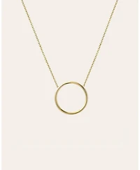 Zoe Lev 14k Gold Circle Necklace