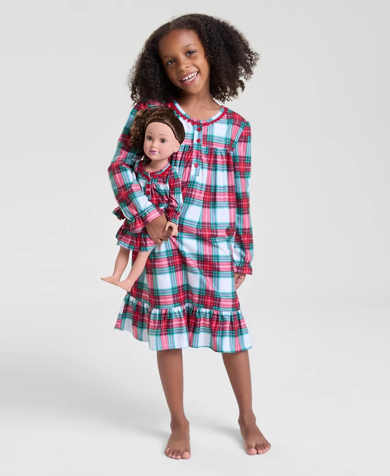 Holiday Lane Girls 2T-16 Merry Plaid Nightgown, Macy's Exclusive
