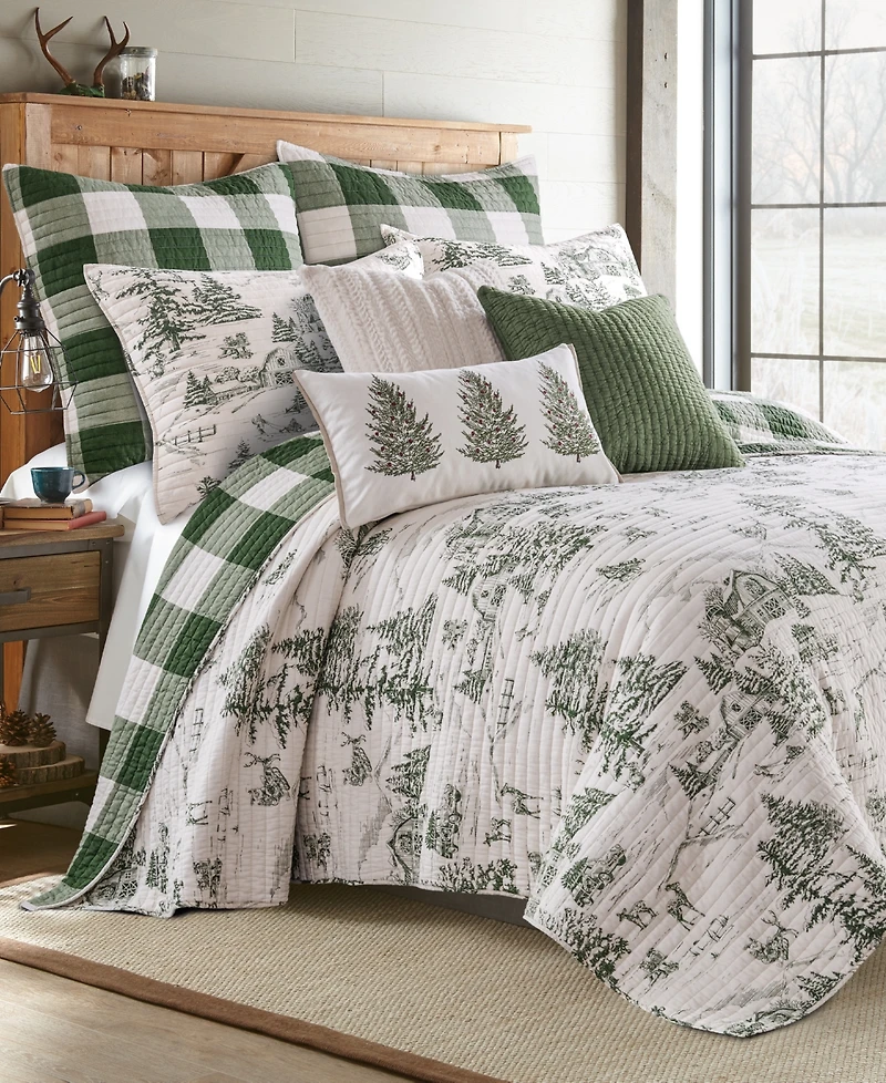 Levtex Winter Sleigh Ride Reversible -Pc. Quilt Set