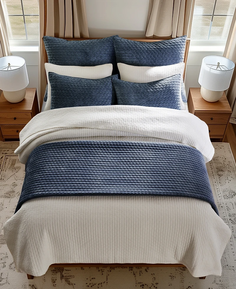 Levtex Velvet Stitch Reversible 3-Pc. Quilt Set