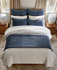 Levtex Velvet Stitch Reversible 3-Pc. Quilt Set