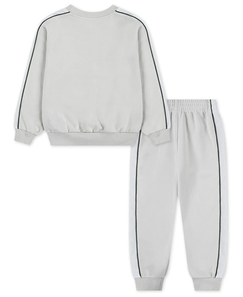 Nike Toddler and Little Boys 2-Piece Sportswear P.e. French Terry Crewneck Top Pant Set