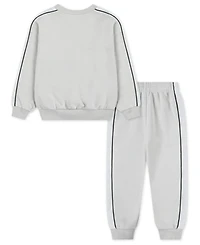 Nike Toddler and Little Boys 2-Piece Sportswear P.e. French Terry Crewneck Top Pant Set