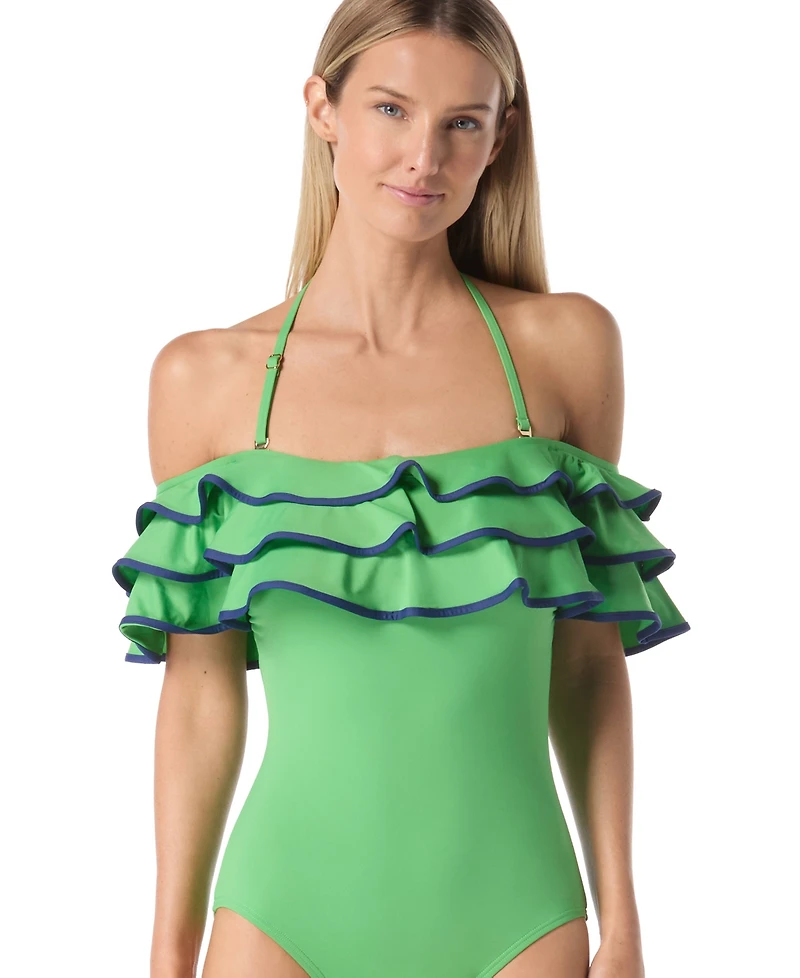 Kate Spade Women's Ruffle One-Piece Swimsuit