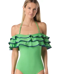 Kate Spade Women's Ruffle One-Piece Swimsuit