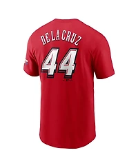 Nike Men's Elly De La Cruz Red Cincinnati Reds 2025 Mlb Speedway Classic Name Number T-Shirt
