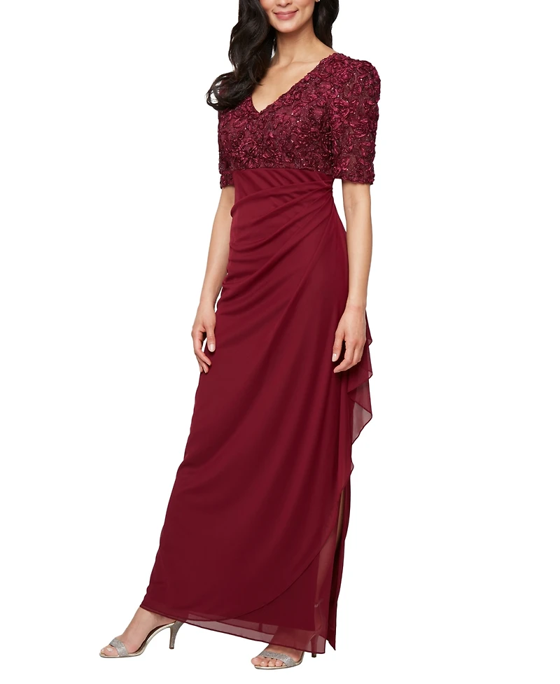 Alex Evenings Petite Empire Waist Dress