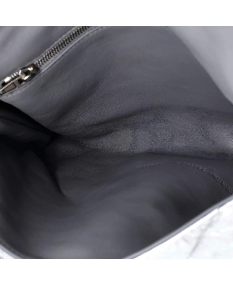 Pre-Owned Balenciaga Small Crush Chain Flap Bag Quilted Crushed Calfskin