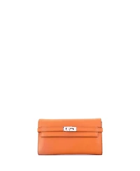 Pre-Owned Hermes Long Kelly Wallet Chevre Mysore