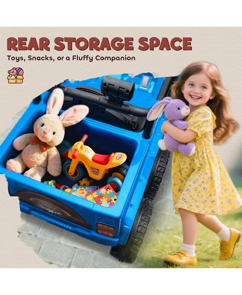 Qaba 12V Kids Electric Car w/ 2WD/4WD Switch, Remote Control, Camouflage