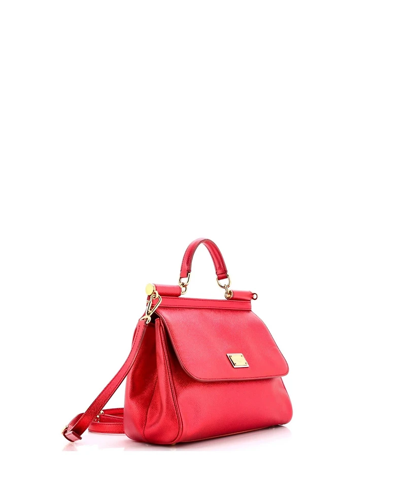 Pre-Owned Dolce & Gabbana Medium Miss Sicily Bag Leather