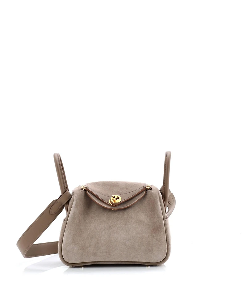 Pre-Owned Hermes Mini Lindy Bag Grizzly and Swift