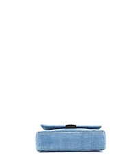 Pre-Owned Givenchy Small 4G Soft Flap Bag Quilted Denim