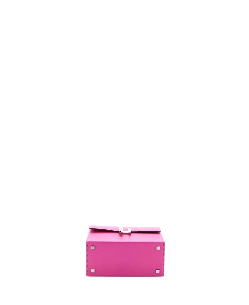 Pre-Owned Hermes Cinhetic Top Handle Bag Chevre Chamkila
