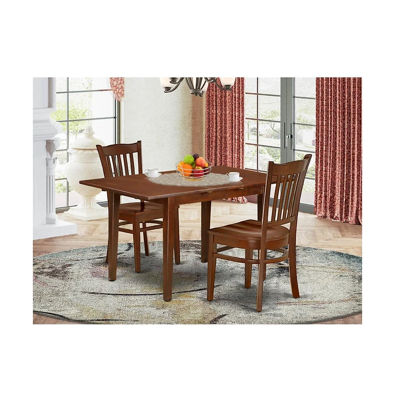 East West Furniture Dining Room Set Mahogany