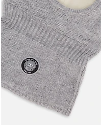 Deux par Kids Unisex Knit Balaclava Heather Gray - Toddler|Child