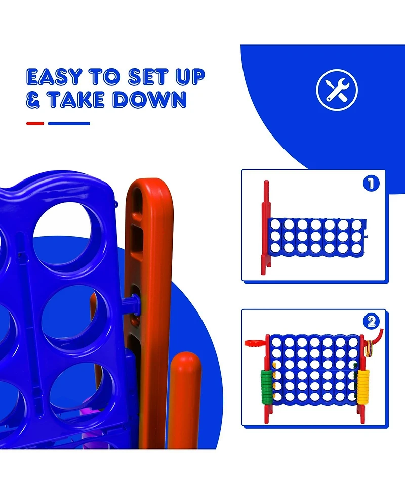 Akiudex 2.5 Feet 4-to-Score Giant Game Set