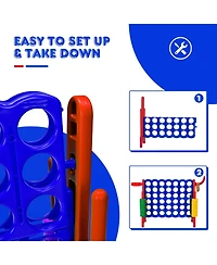 Akiudex 2.5 Feet 4-to-Score Giant Game Set