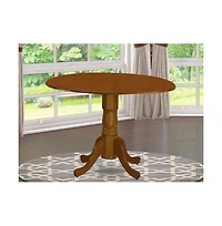 East West Furniture Dining Room Set Buttermilk & Cherry