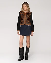 Avec Les Filles Women's Embroidered Jacket