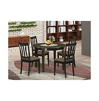 East West Furniture 5 Pc small Kitchen Table set-Kitchen Table and 4 Kitchen Chairs